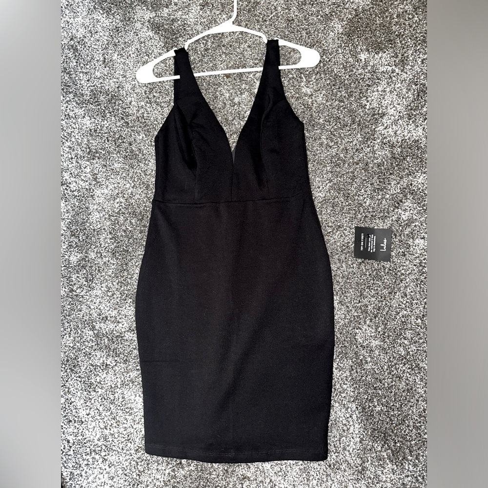 NWT LULUS women’s black mini dress sz small